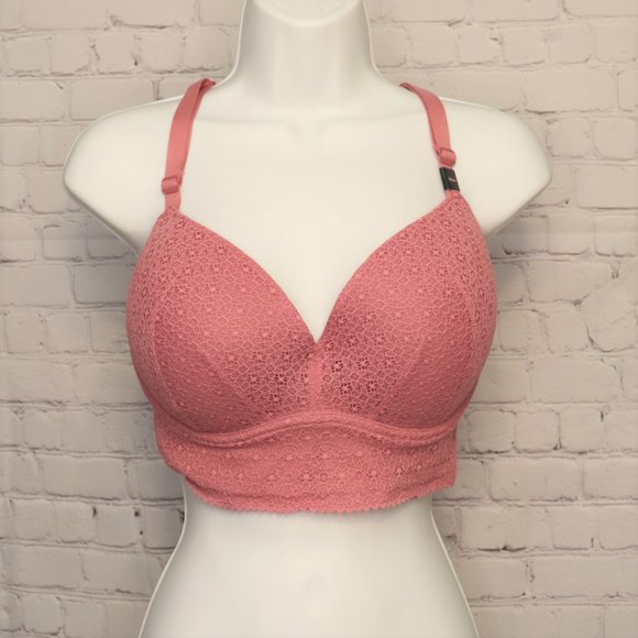 Victoria's Secret Other - NWT Victoria's Secret Womens 36DD Blush Pink Lounge Bralette Bra Lace Coverage